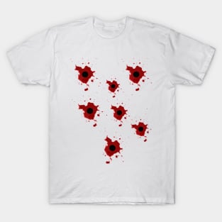 7 bullet holes shot. T-Shirt